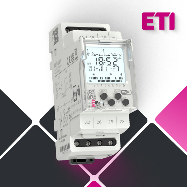 Новинка від Компанії ETI - цифрове реле часу SHT-13/2 UNI!