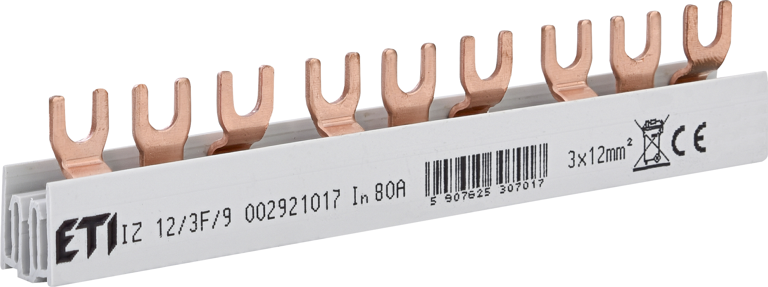 Шина питания IZ 12/3F/9 3p (вилочная, 9мод., 0,16м) 2921017