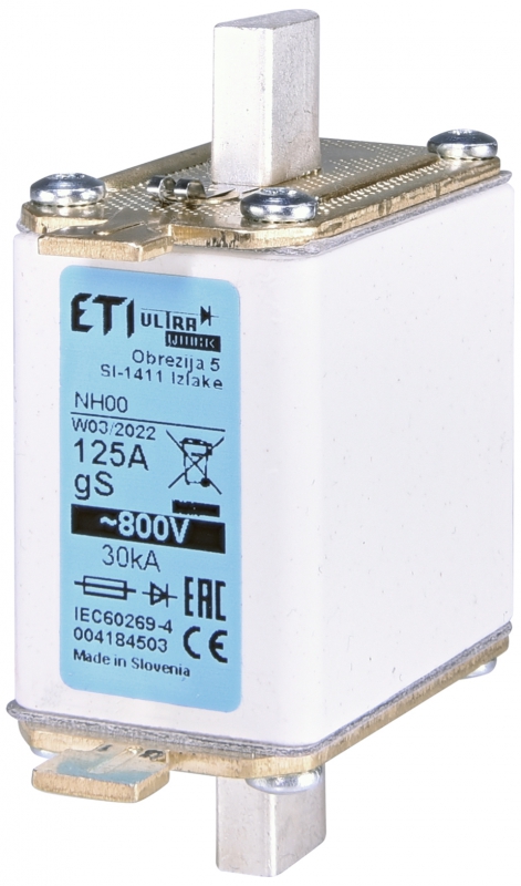 Предохранитель ETI NH-00/gS 100A 800V