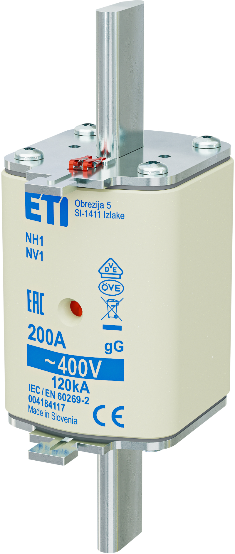 Предохранитель NH-1/gG 200A 400V KOMBI 4184117