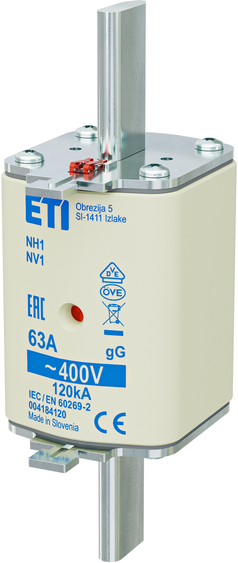 Предохранитель NH-1/gG 63A 400V KOMBI 4184120