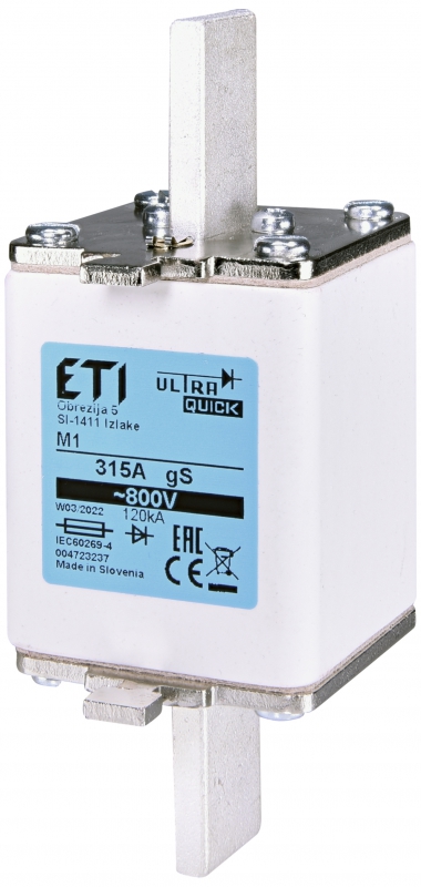 Предохранитель ETI NH-1/gS 160A 800V