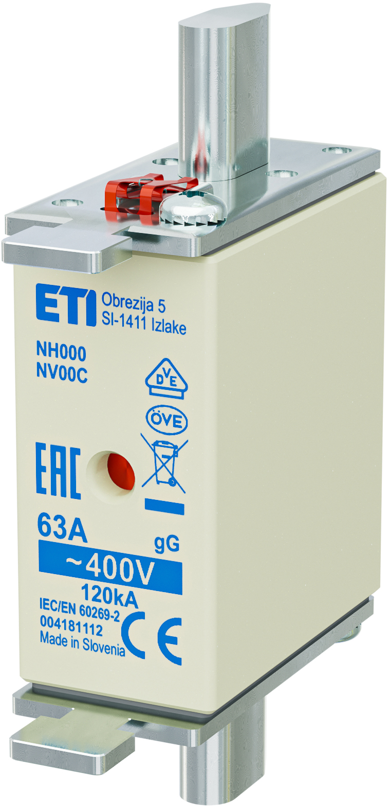 Предохранитель NH-00C/gG 63A 400V KOMBI 4181112