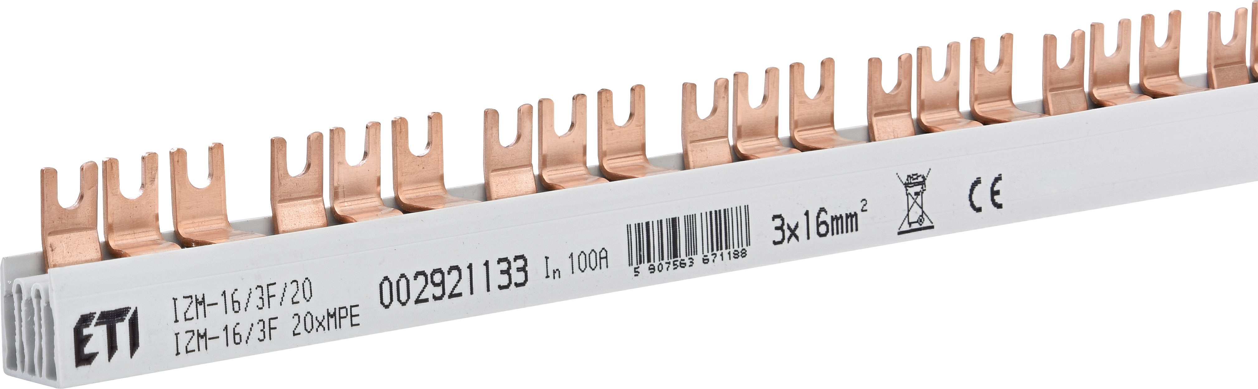 Шина питания IZM-16/3F (20xMPE) для MPE25, 1м 2921133