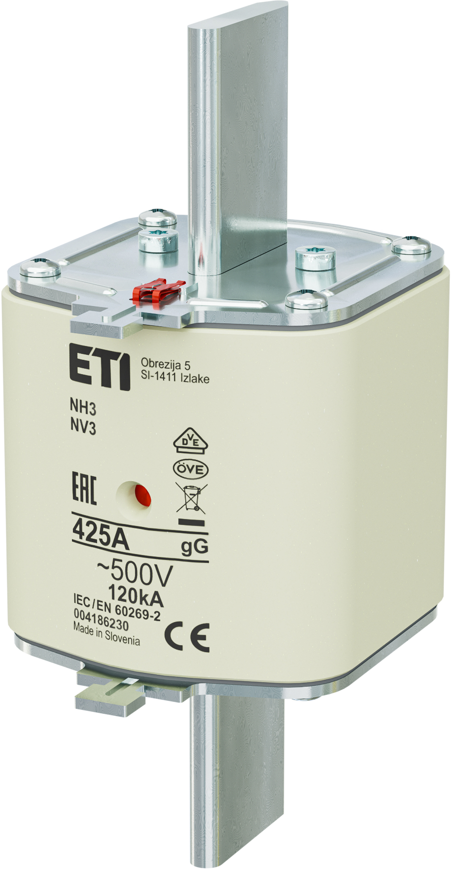 Предохранитель NH-3/gG 425A 500V KOMBI 4186230