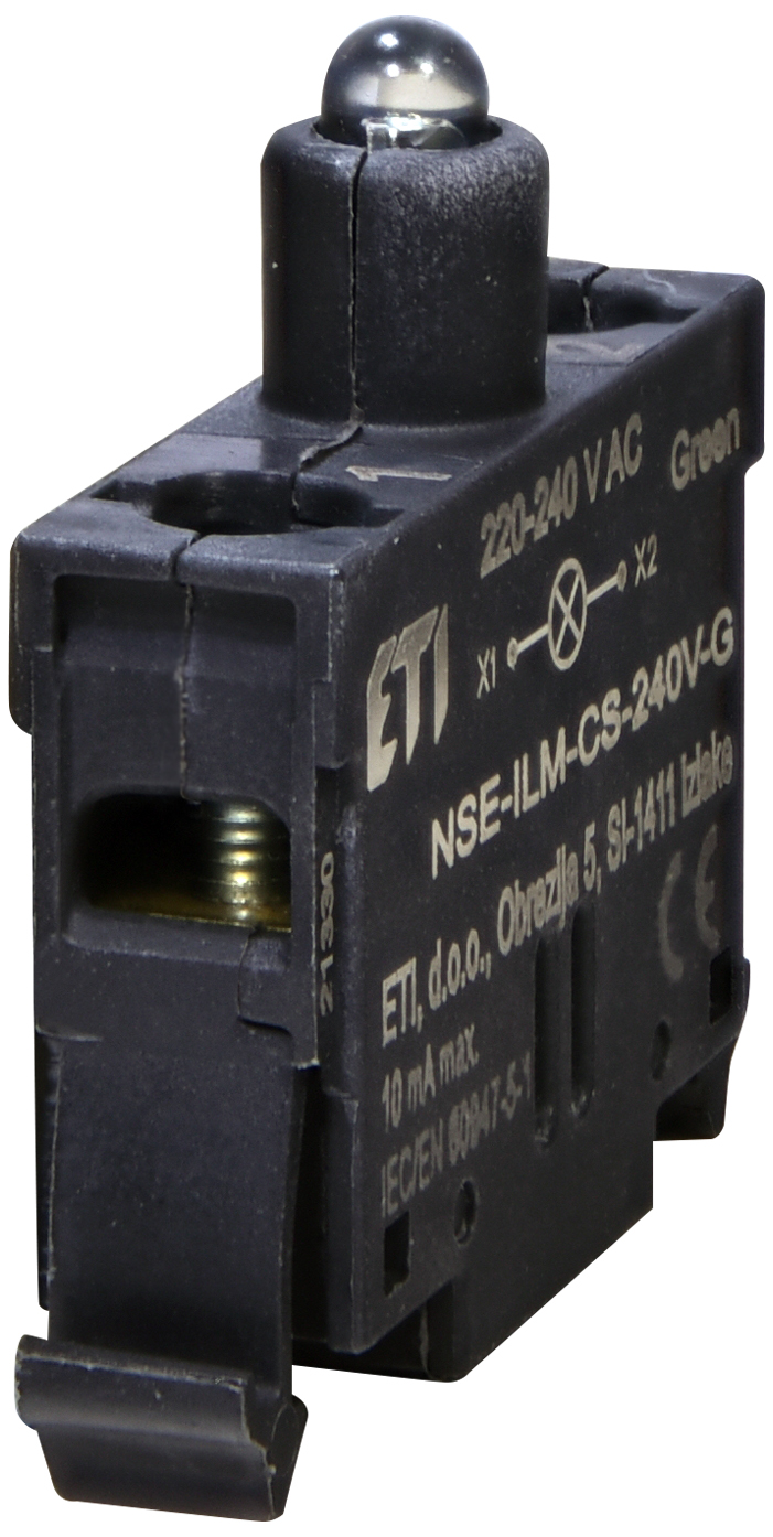 Модуль LED ETI NSE-ILM-CS-240V-G 240V AC зелёный корпусной