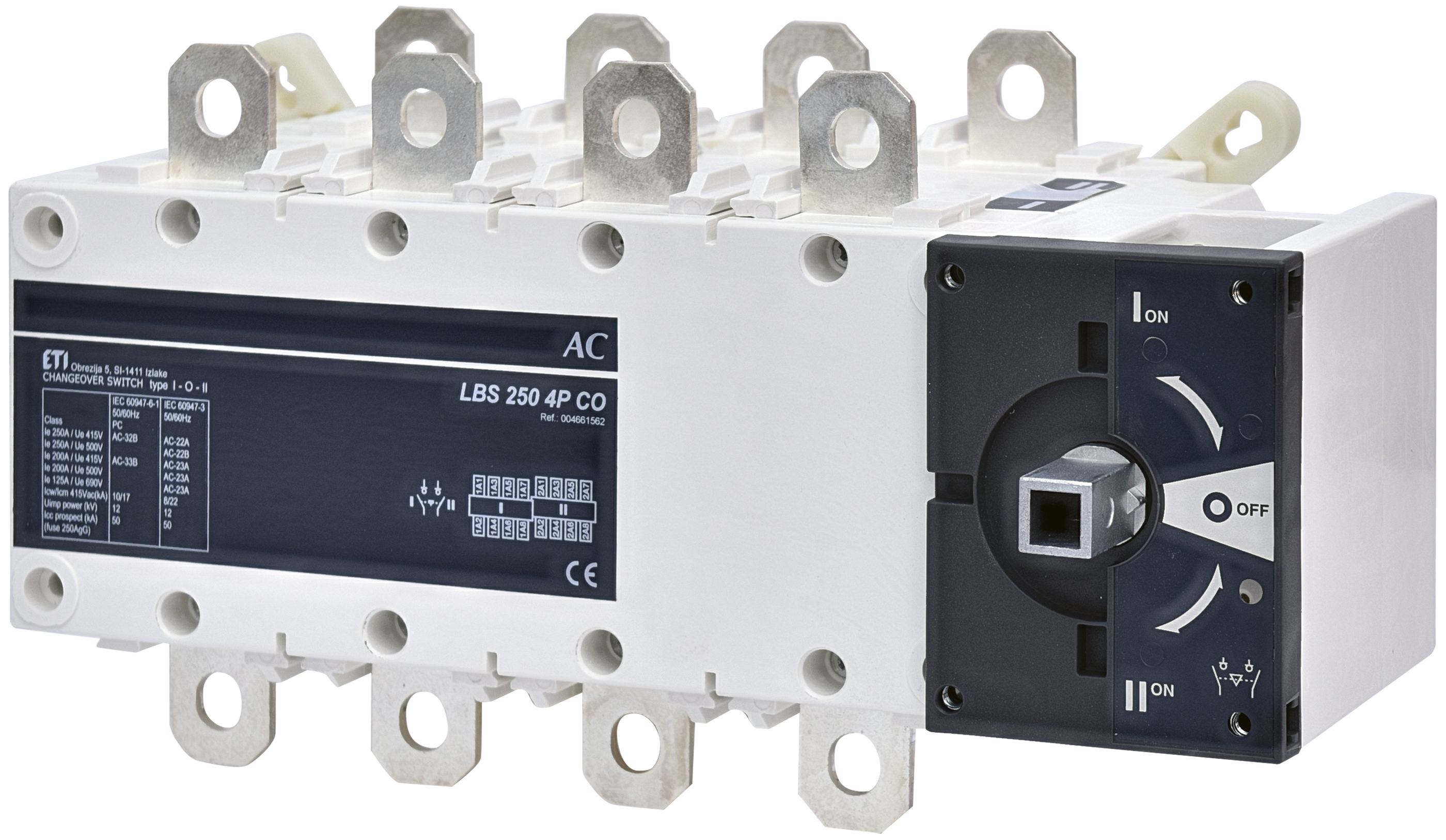 Переключатель нагрузки LBS CO 4P 250 ("1-0-2", 250А) 4661562