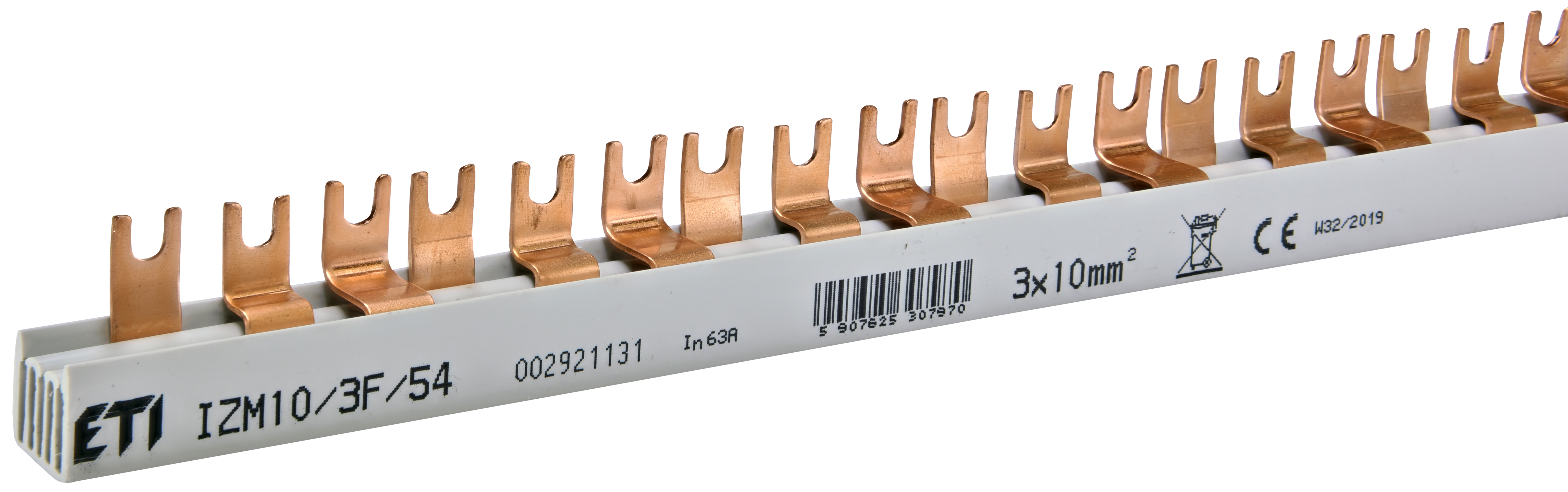 Шина питания IZM-10/3F/20xMPE, для MPE25, MS25, 1м 2921131