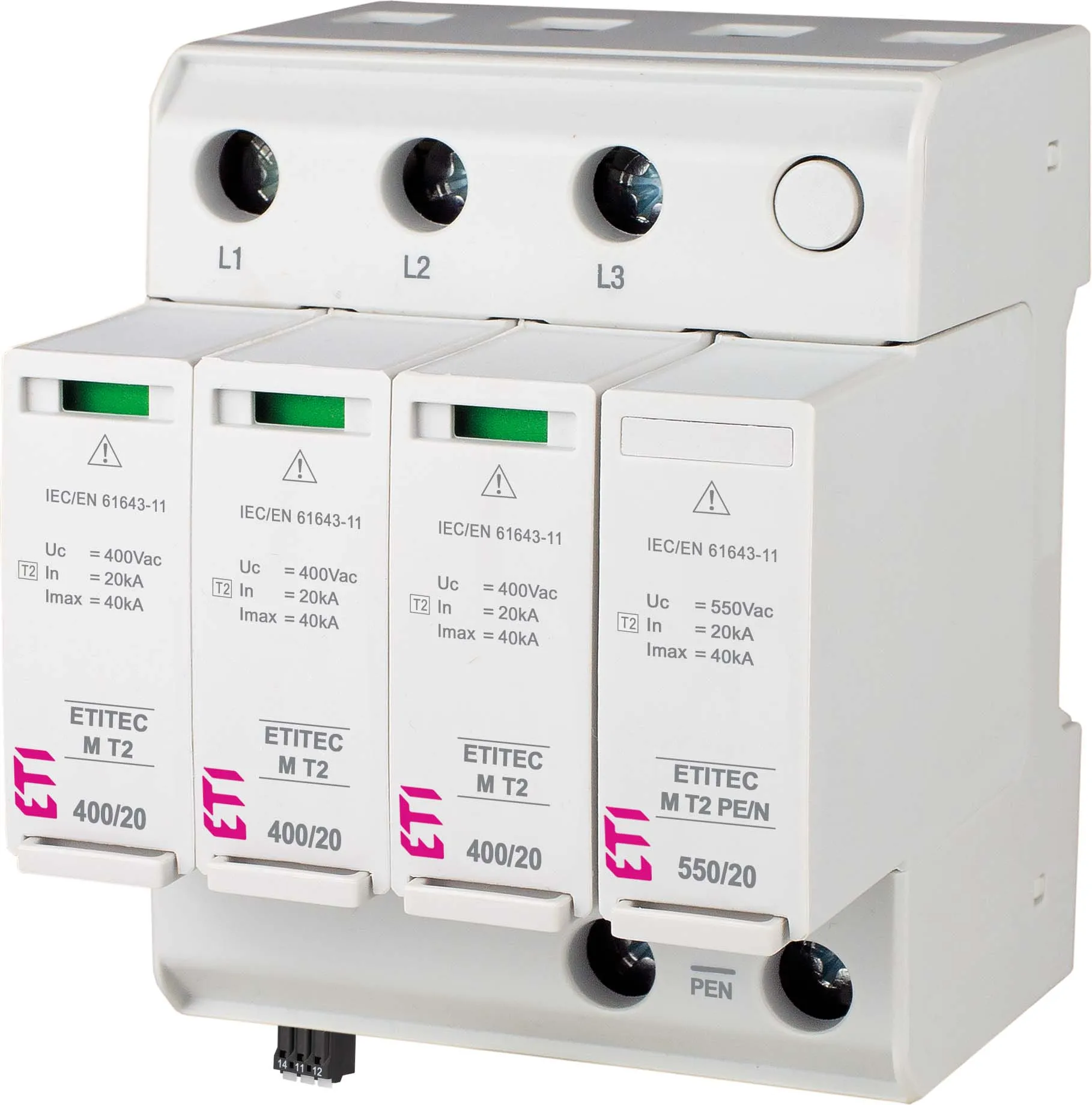 Ограничитель перенапряжения ETI 2440821 ETITEC M T2 950/20 4Y RC