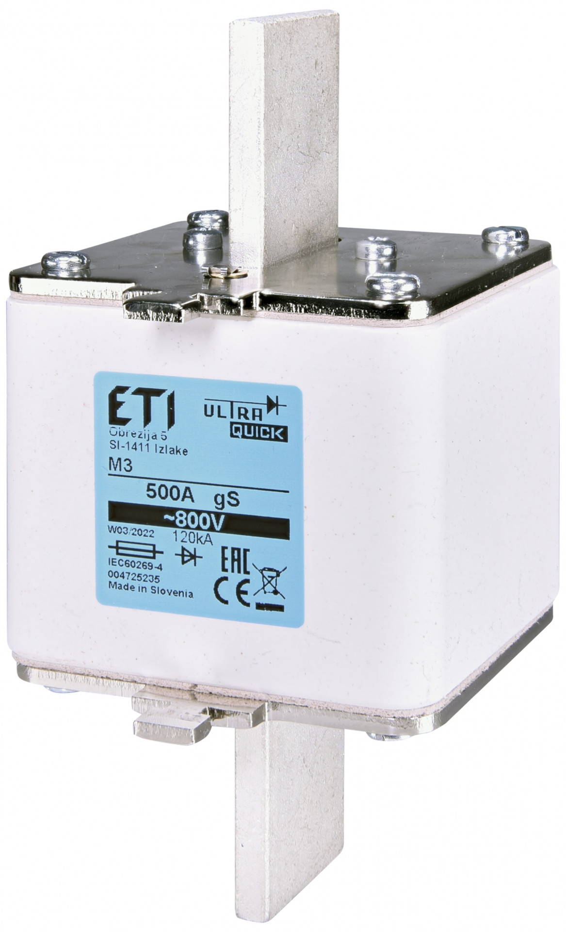 Предохранитель ETI NH-3/gS 350A 800V