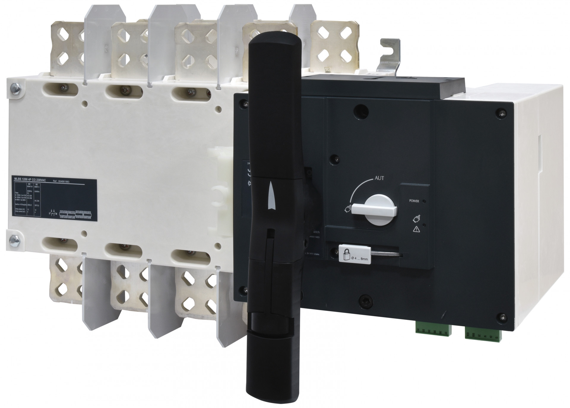 Переключатель нагрузки ETI 4661983 с мотор-приводом MLBS 1250 230V AC 4P CO "1-0-2" 1250А