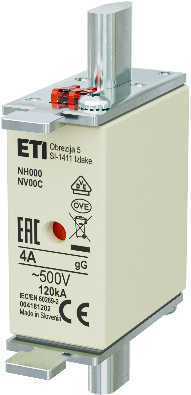 Предохранитель NH-00C/gG 4A 500V KOMBI 4181202