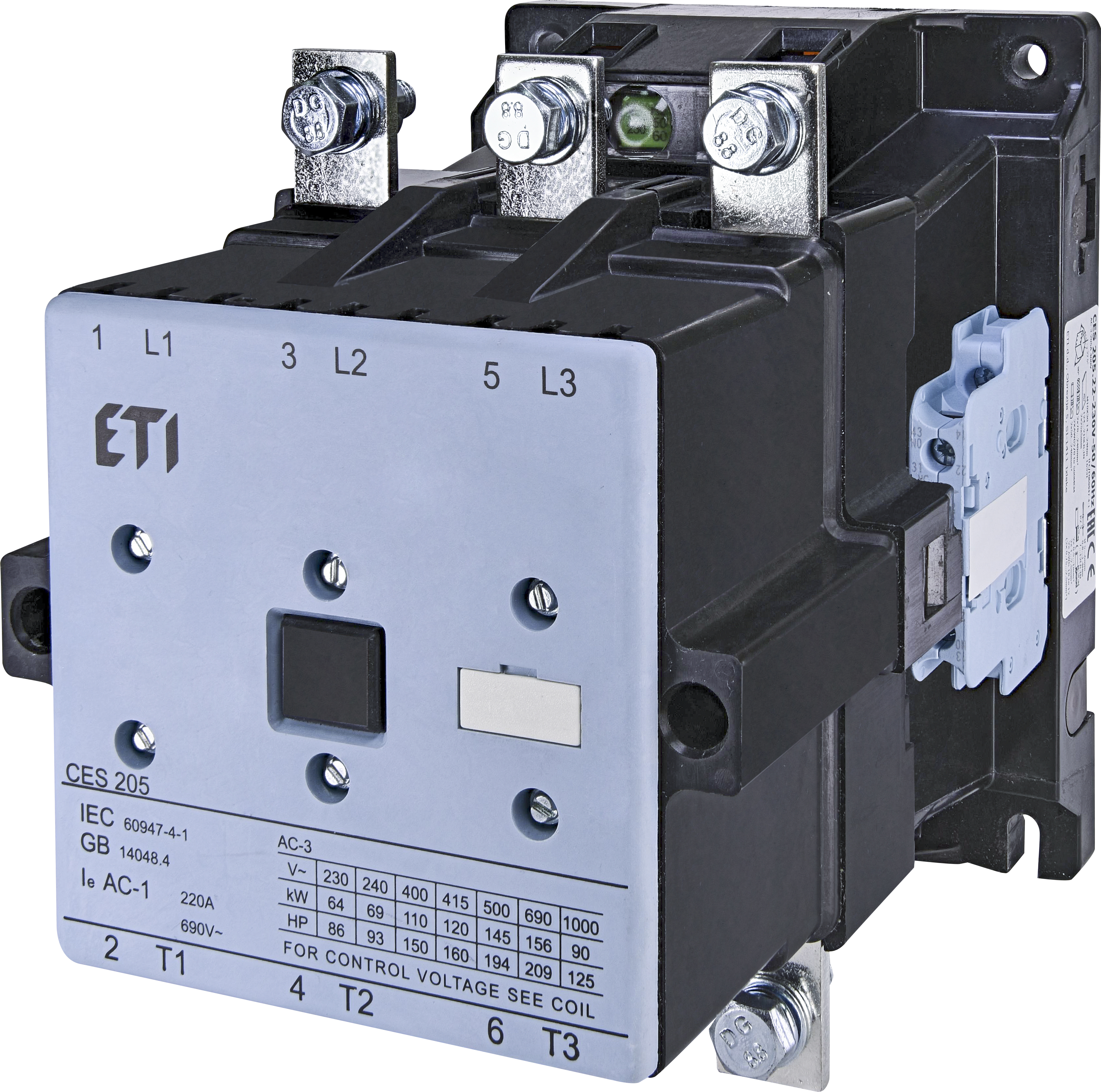 Контактор силовой CES 230V AC 205.22 (110 kW) 4646570