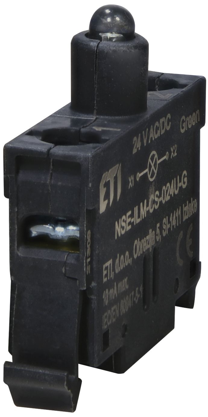 Модуль LED ETI NSE-ILM-CS-024U-G 24V AC/DC зелёный корпусной