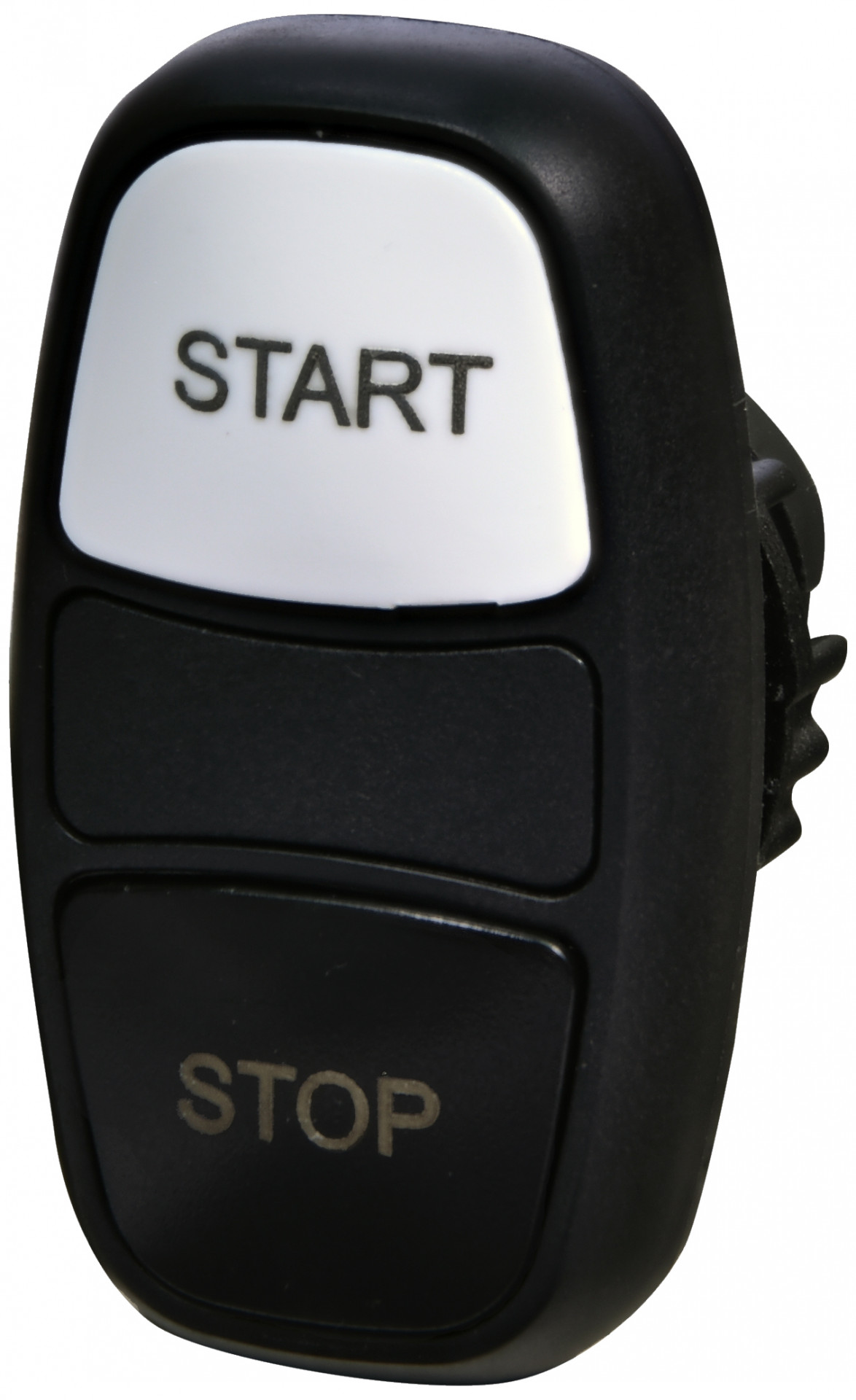 Кнопка-модуль сдвоенная ETI NSE-PB2/WC-STSP "START/STOP" чёрная/белая