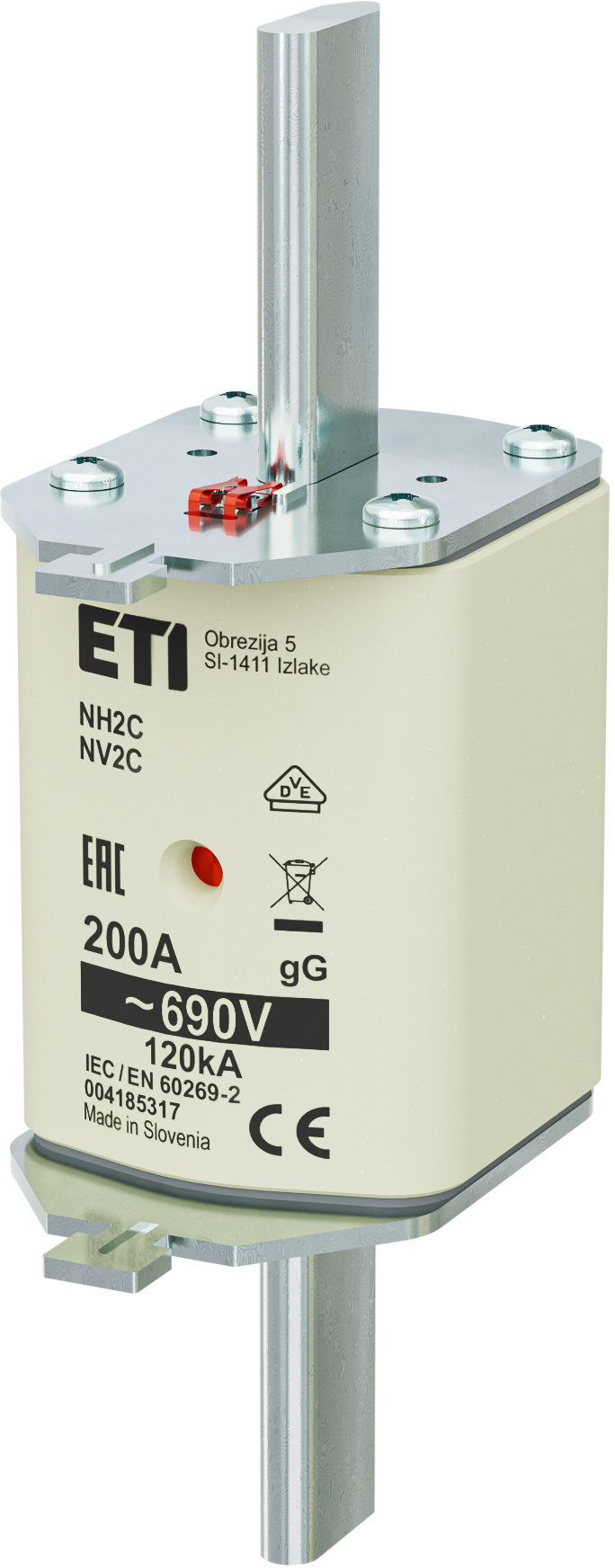 Предохранитель NH-2C/gG 200A 690V KOMBI 4185317