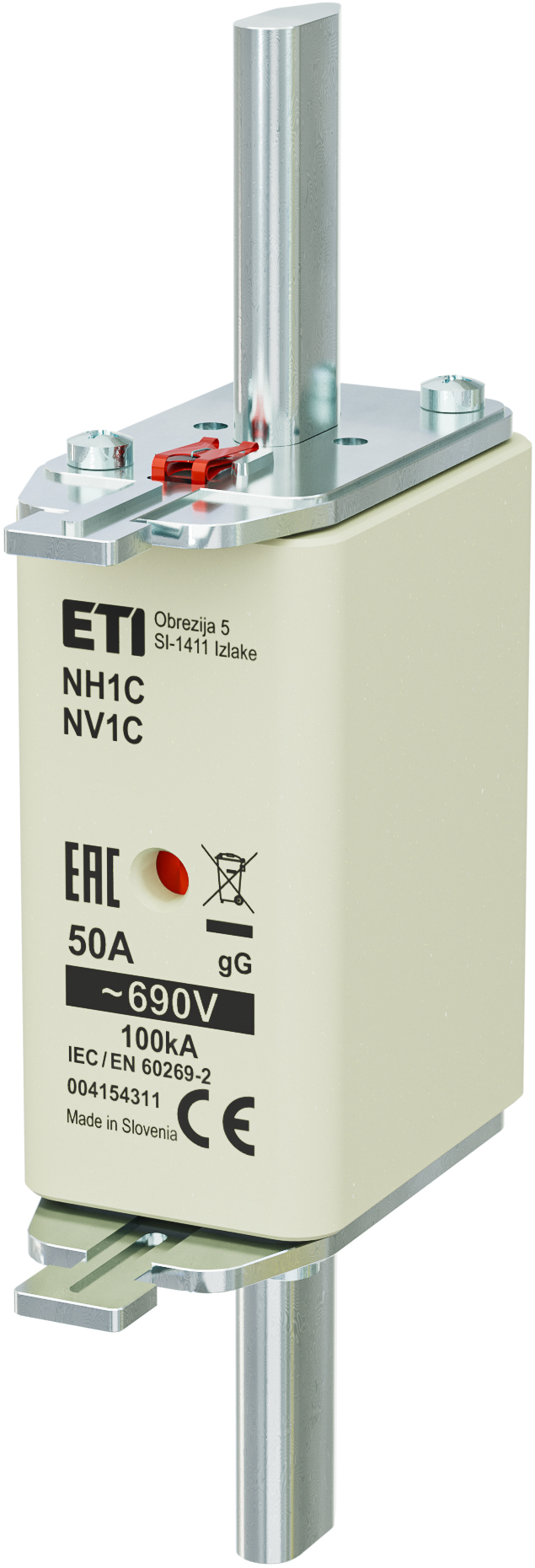 Предохранитель NH-1C/gG 50A 690V KOMBI 4184311