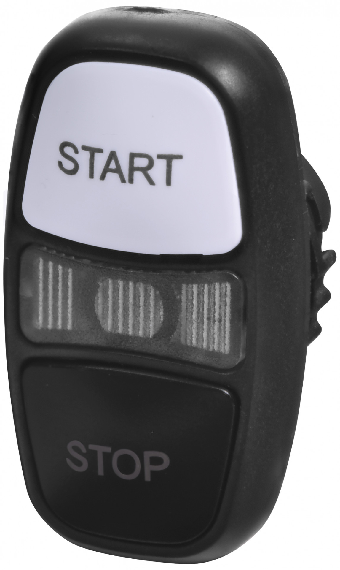 Кнопка-модуль сдвоенная ETI NSE-PB2I/WC-STSP "START/STOP" чёрная/белая с подсветкой