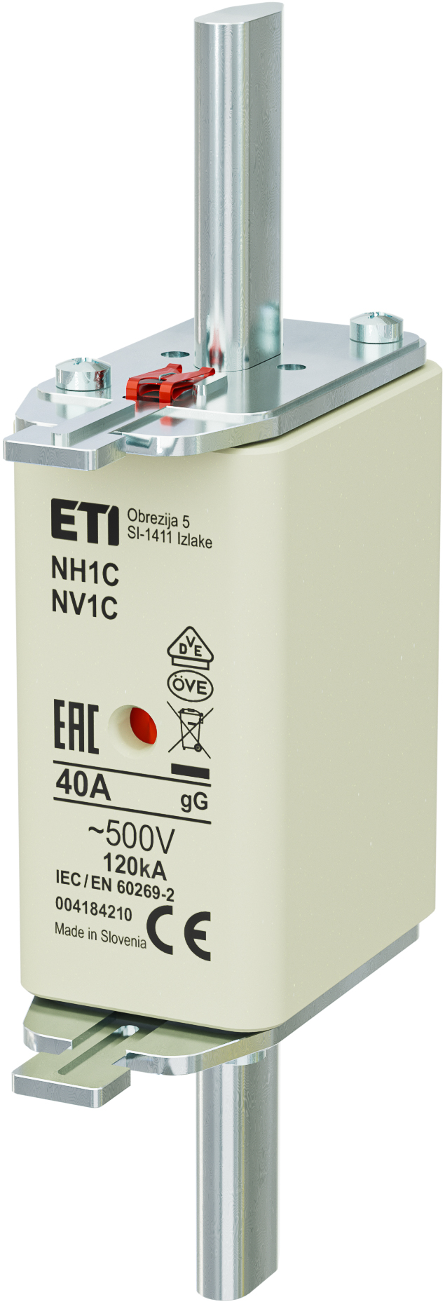 Предохранитель NH-1C/gG 40A 500V KOMBI 4184210
