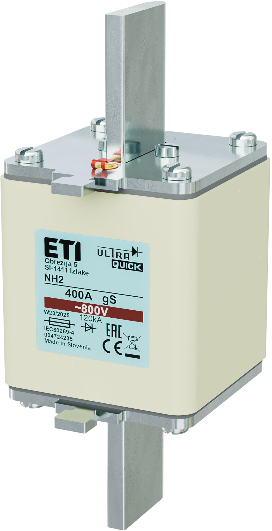 Предохранитель ETI NH-2/gS 400A 800V