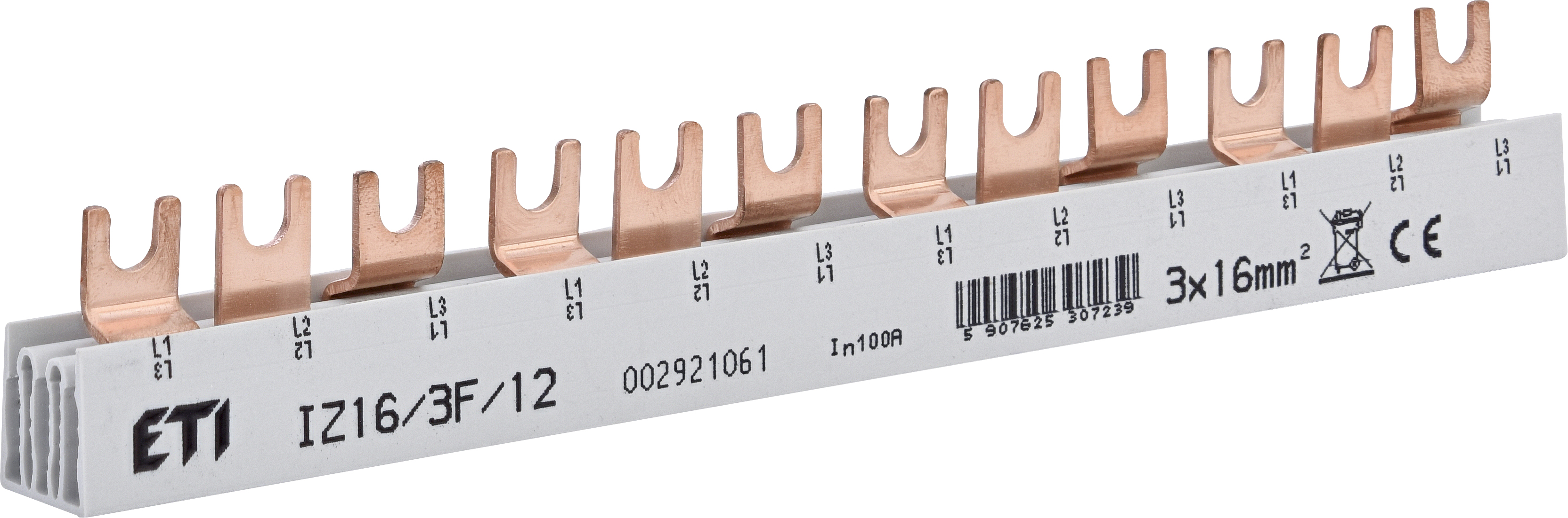 Шина питания IZ 16/3F/12 3р (0,21m) 2921061