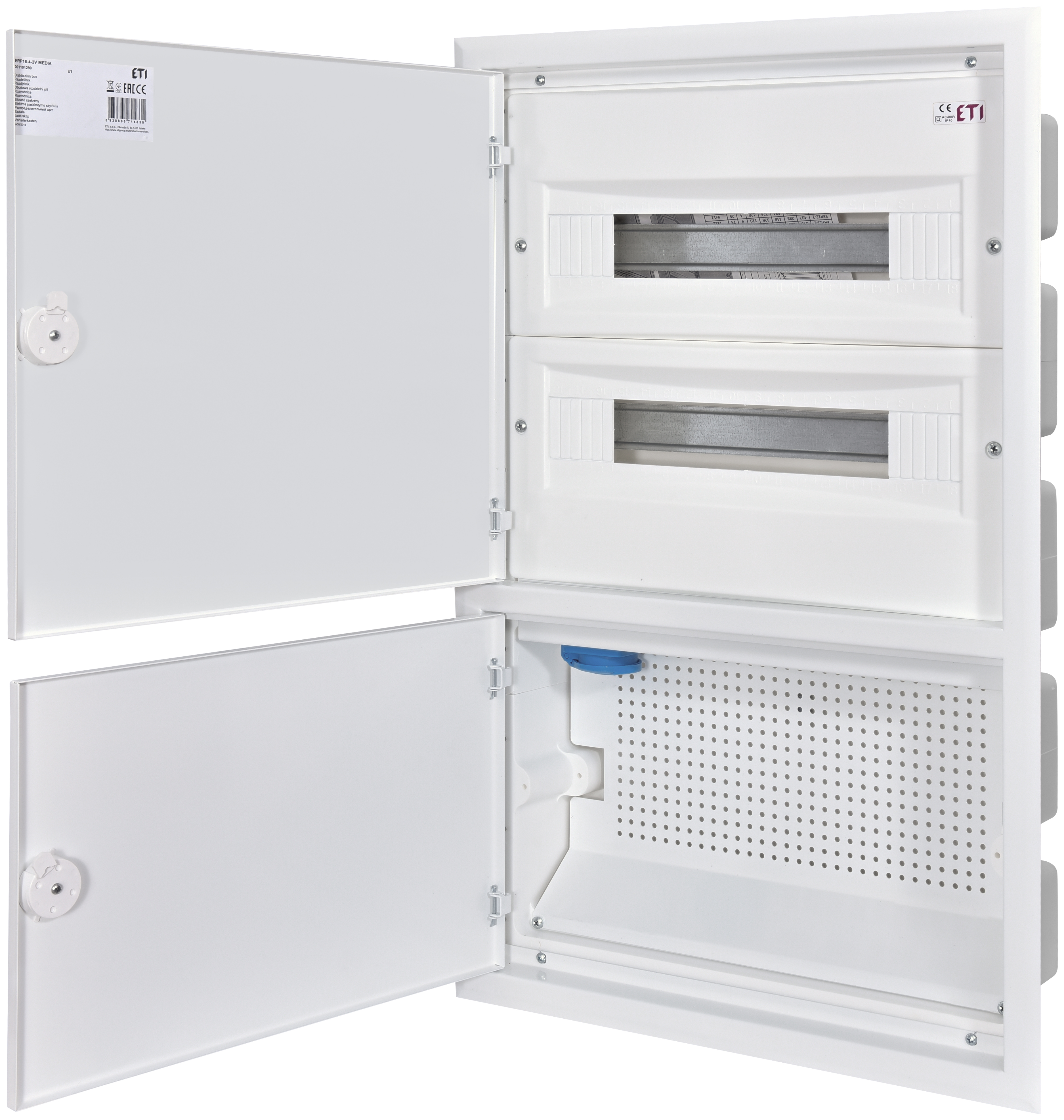 Щит металлопластиковый ERP18-4-2V MEDIA 1101290