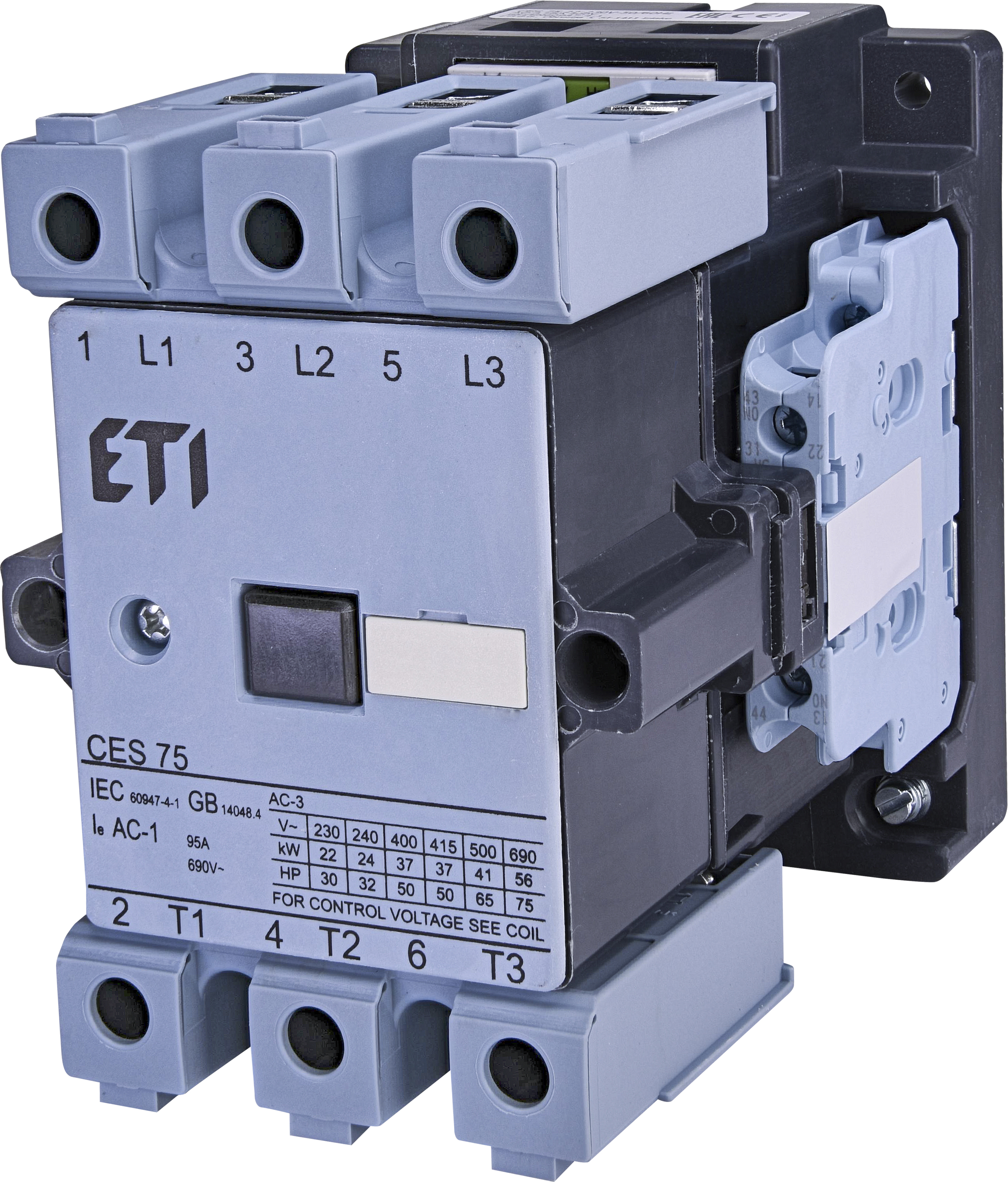 Контактор силовой CES 230V AC 75.22 (37 kW) 4646563