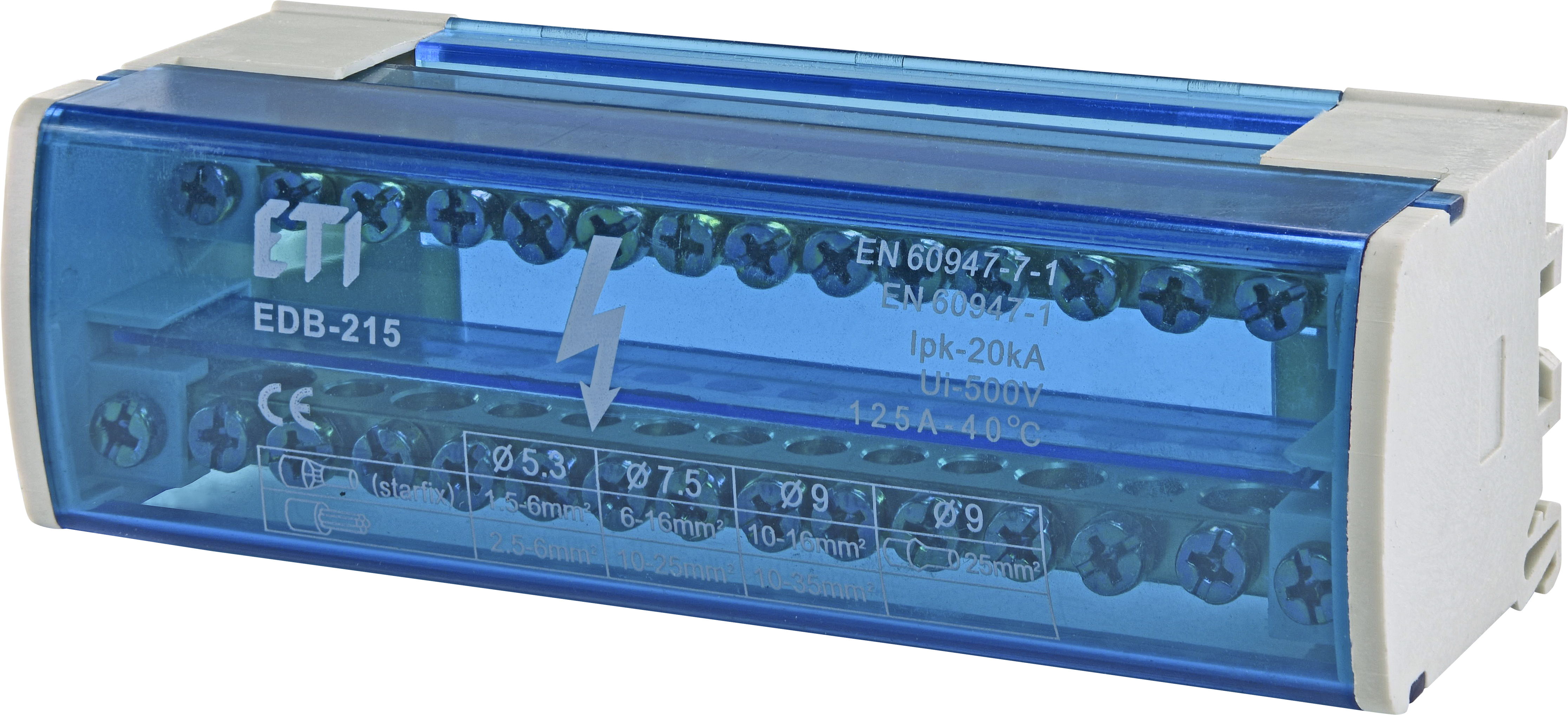 Блок распределительный EDB-215 2p 125A (2х15выходов) 1102302