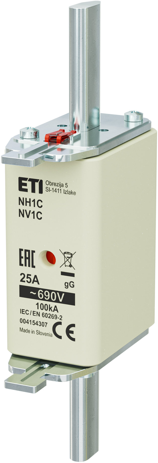 Предохранитель NH-1C/gG 25A 690V KOMBI 4184307