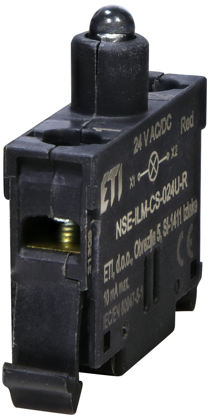 Модуль LED ETI NSE-ILM-CS-024U-R 24V AC/DC красный корпусной