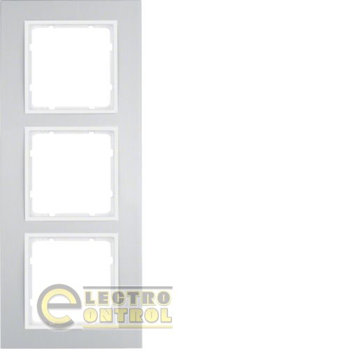 Рамка 3Х алюминий / полярная белизна B.3 Рамка 3Х алюминий / полярная белизна B.3