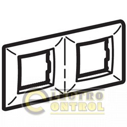 Рамка на 2+2 модуля (двухместная), синий металлик, RAL5013 Рамка на 2+2 модуля (двухместная), синий металлик, RAL5013