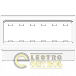 PDA-ЗDN 120 Рамка-суппорт под 6 модулей &quot;Viva&quot;