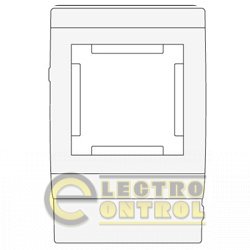 PDA-45N 120 Рамка-суппорт под 2 модуля 45x45 мм PDA-45N 120 Рамка-суппорт под 2 модуля 45x45 мм