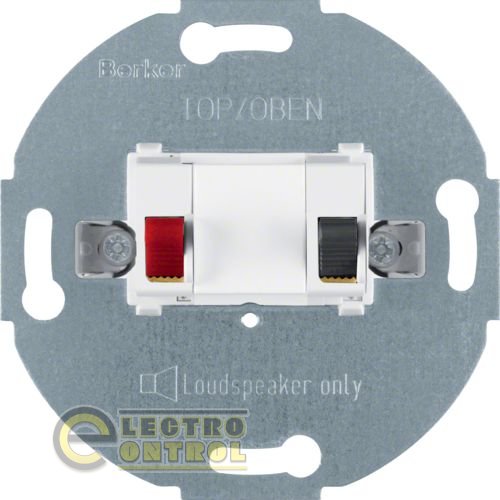 Розетка для громкоговорителя, полярная белизна Розетка для громкоговорителя, полярная белизна