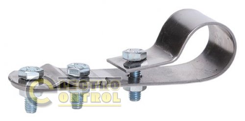 Хомут заземлення для труб, нерж.сталь, 126 мм