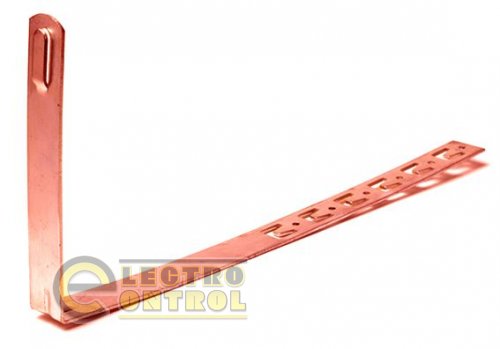 Прямой держатель под черепицу, медный, 415 мм Прямой держатель под черепицу, медный, 415 мм