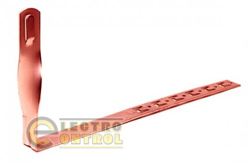 Скрученный держатель под черепицу, медный, 415 мм Скрученный держатель под черепицу, медный, 415 мм