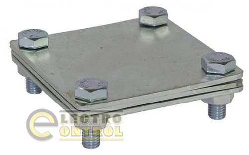 Соединитель полоса - полоса с разделительной пластиной, 80х70 мм Соединитель полоса - полоса с разделительной пластиной, 80х70 мм