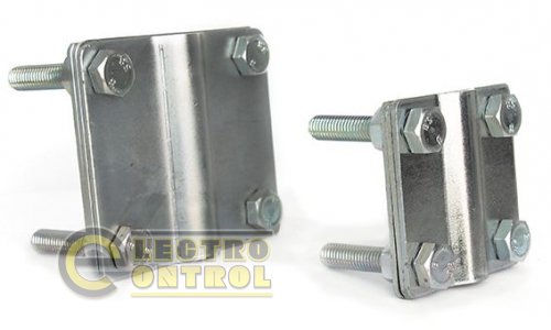 Соединитель стержня заземления с полосой, 80х70, d16мм, медь Соединитель стержня заземления с полосой, 80х70, d16мм, медь