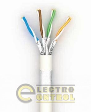Кручена пари OK-net Кпвонг-HF Э-ВПЕ (600Мгц) 4*2*0,56 (F/FTP-cat.7 LSOH)
