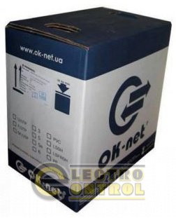 Кручена пари OK-net  КПВЕ-ВП (100Мгц) 4*2*0,51+2*0,75 мм2 (F/UTP-cat.5E)