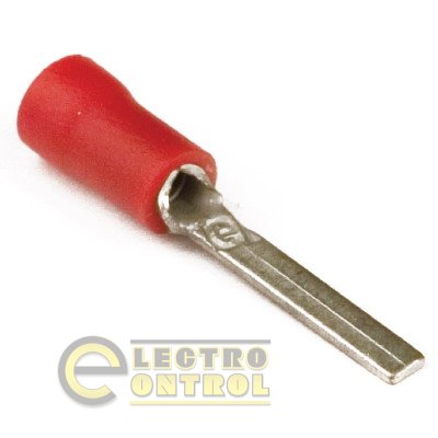 Наконечник штыревой плоский с изолир.фланцем 1,5-2,5 кв.мм 3х12 мм (НШПИ) Наконечник штыревой плоский с изолир.фланцем 1,5-2,5 кв.мм 3х12 мм (НШПИ)