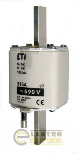 Запобіжник з ударною голкою NH-2_K/gG 315A KOMBI 690V 4114350