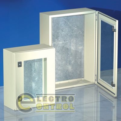 Начіпна шафа CE, із прозорими дверима, 600 x 600 x 250мм, IP55