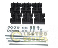 Набор держателей, для шин толщиной 5мм, 1-2 шины на полюс, 4 полюса Набор держателей, для шин толщиной 5мм, 1-2 шины на полюс, 4 полюса