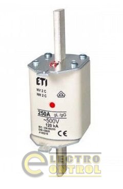 Предохранитель NH-00C/gG 2A 500V KOMBI 4181201 Предохранитель NH-00C/gG 2A 500V KOMBI 4181201