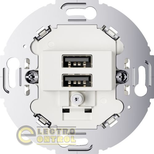 USB-розетка двойная, 230В, полярная белизна, R.Classic USB-розетка двойная, 230В, полярная белизна, R.Classic