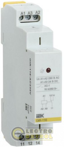 Промежуточное реле OIR 1 конт (16А) 230В AC