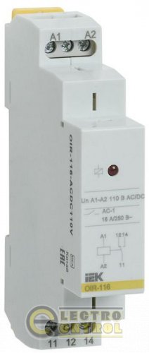 Проміжне реле OIR 1 конт (16А) 110В AC/DC